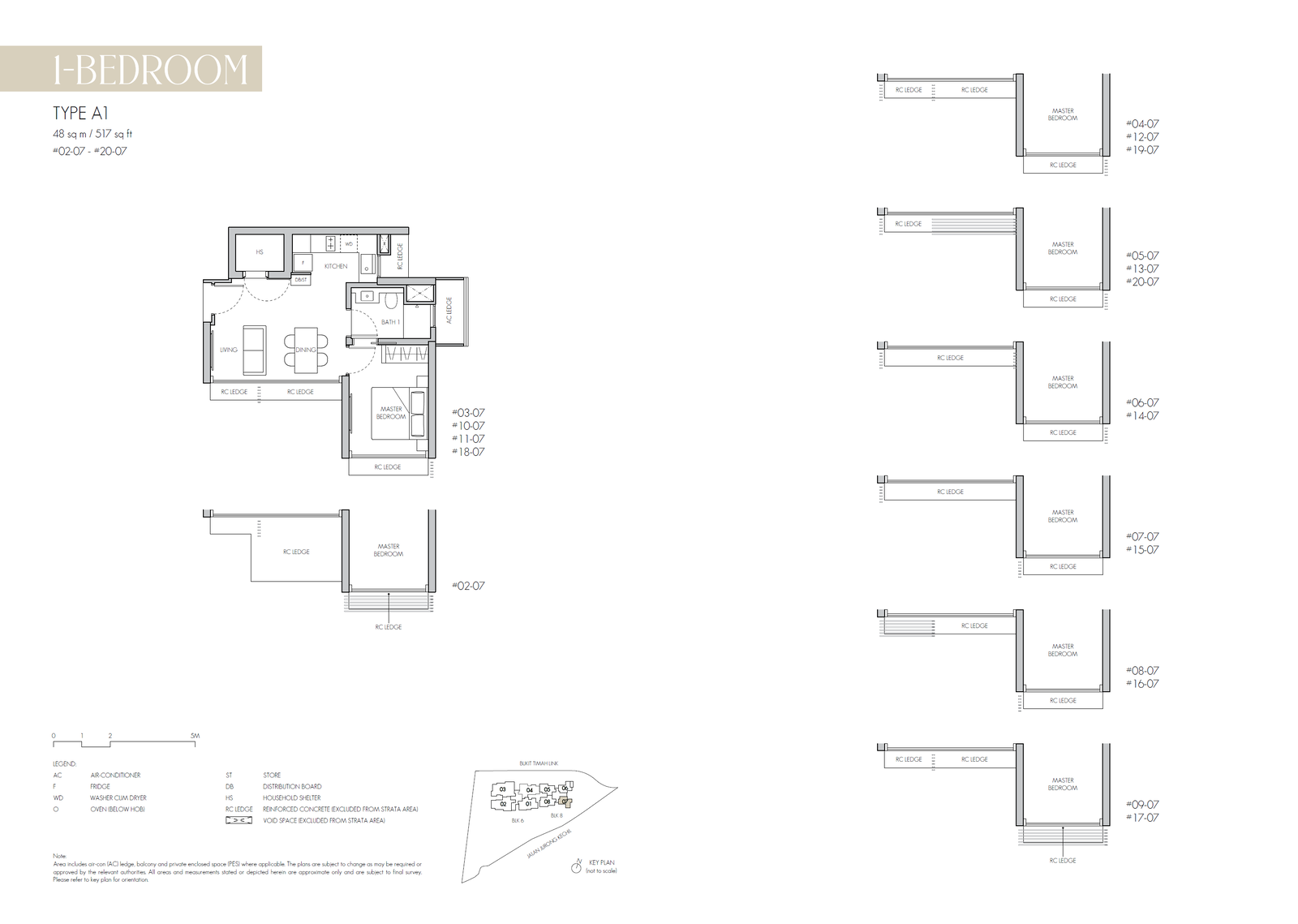 8@BT 1 Bedroom Floor Plan 1