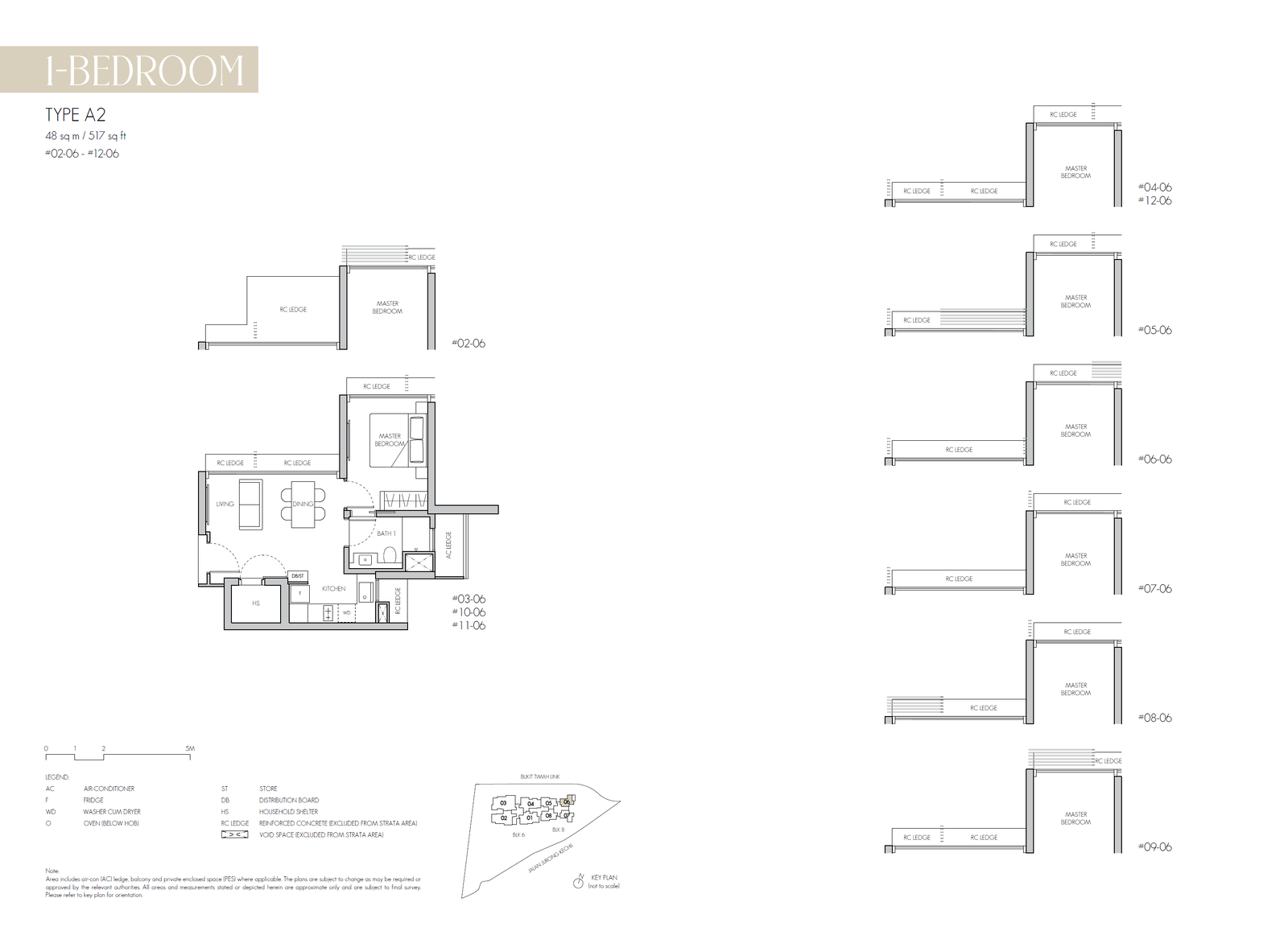 8@BT 1 Bedroom Floor Plan 2